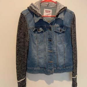 Mossimo Jean/sweater Jacket Size L